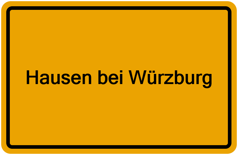 Handelsregisterauszug Hausen bei Würzburg